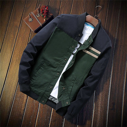 Slim Casual Jackets Male Outerwear - Dubbs Alpha League 