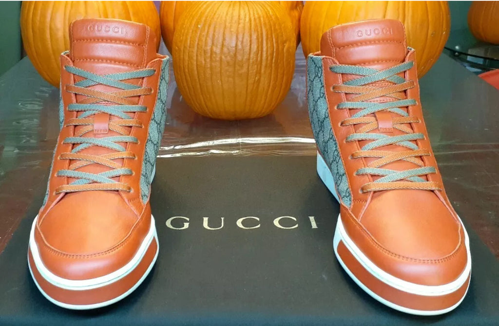 Gucci, Shoes, Orange Suede Gucci Bag And Sneaker Set
