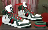 Authentic Gucci sneakers mens green white - Dubbs Alpha League 