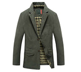 Mwxsd brand men casual cotton Blazer for Autumn winter men's cotton suit Jacket male slim fit jaqueta blazer masculino - Dubbs Alpha League 