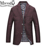 Mwxsd men casual striped plaid Blazer jacket spring Men Slim fit single Suits jacket Korean Casual male blazer Suit Jacket - Dubbs Alpha League 