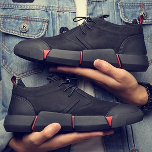 Black Men's leather casual Shoes - Dubbs Alpha League 